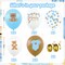 45Pcs Blue Bear Baby Shower Party Balloons, 12" Latex Printed We Can Bearly Wait Brown Creamy Bear Balloon Decor for It's A Boy Gender Reveal Kid Birthday Wedding Photo Prop Party Decorations Supplies